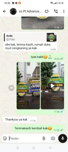 Testimonial Papan Bunga Pernikahan dumai